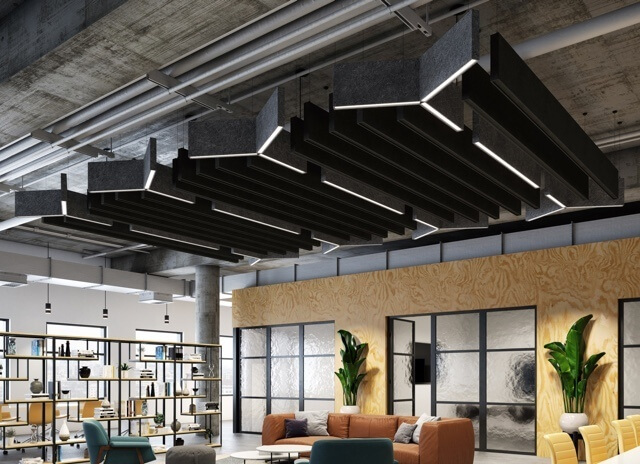 Acoustics light fixtures
