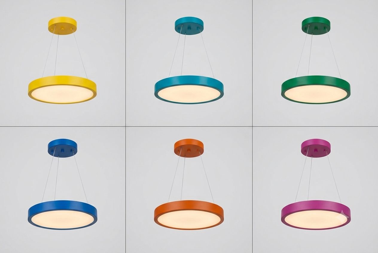 Custom Color Round Pendant Light