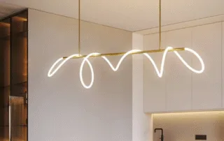 led linear chandelier