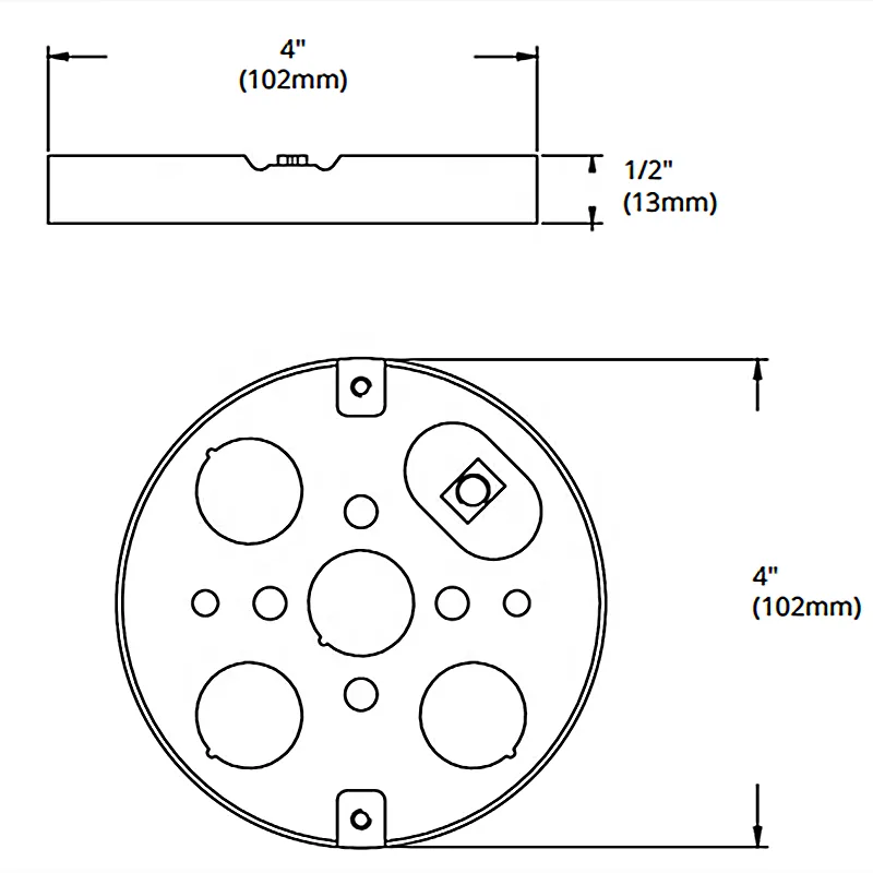round metal junction box