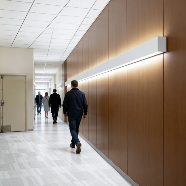 4 Foot LED Wall Mount Light Fixture Corridor