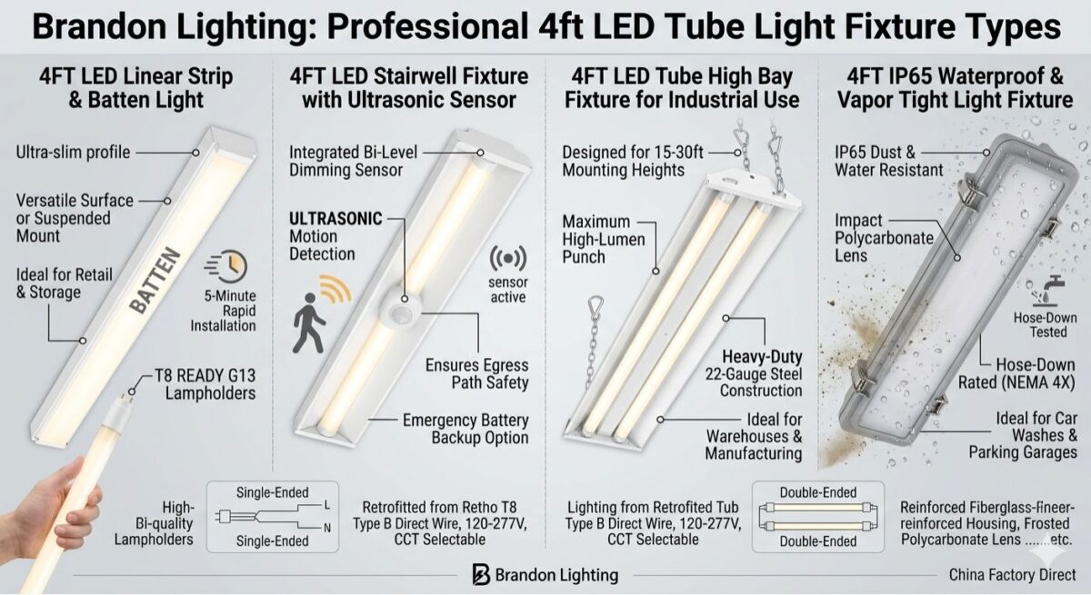 4ft LED Tube Fixture