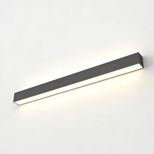black linear architectural light