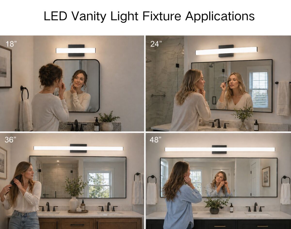 LED Vanity Light Fixture Applications
