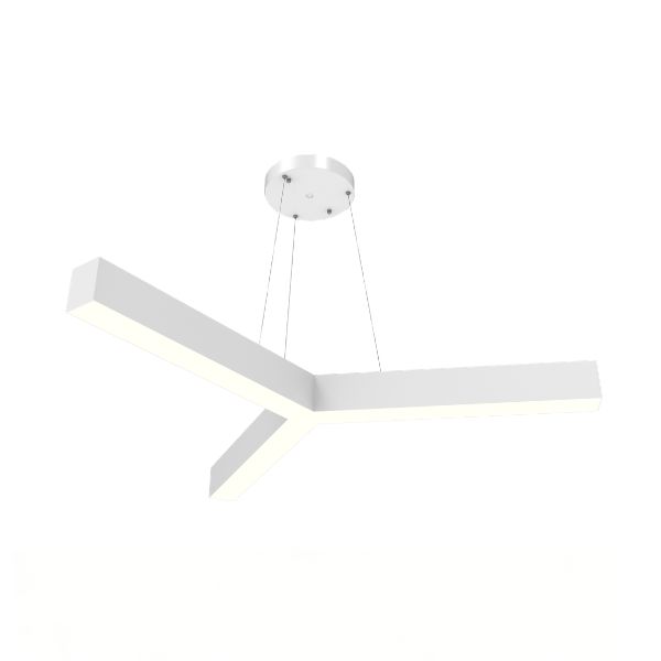 White Y shape linear light