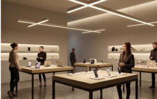 X shape retail store application