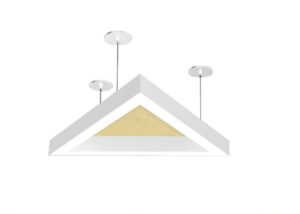 acoustic triangle-linear-pendant-light
