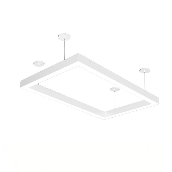 rectangle shape white linear light