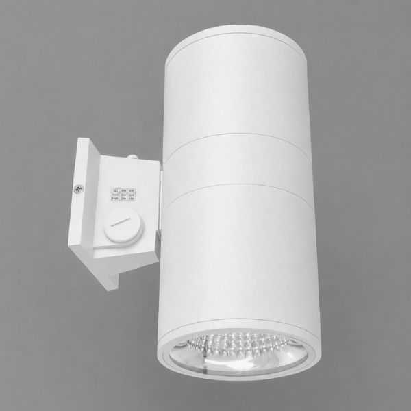 6inch outdoor cylinder light white