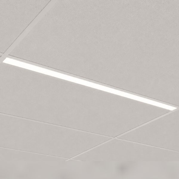 Flanged in recessed linear light