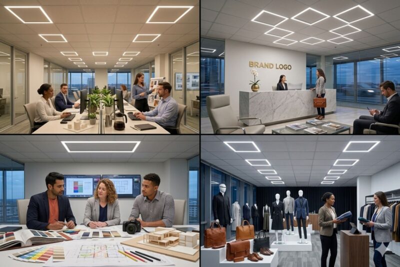 Recessed Frame Grid light applications