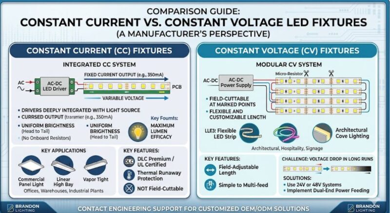 Constant Current vs Constant Voltage LED Fixtures